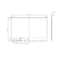 Прозрачный OLED-дисплей LG 55EW5F (FullHD 55") чертеж размеры