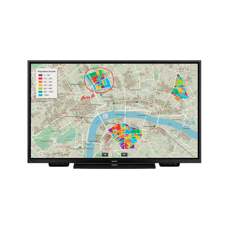 Интерактивная панель SHARP PN-75TH1 (4K 75")