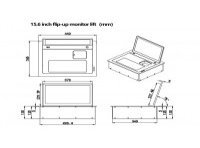 Выдвижной монитор CleverMic ML17MTS (FullHD, сенсорный, микрофон, 17,3")