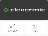 Видеостена 2x2 CleverMic W46-3.5-500 92"