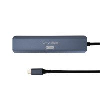 USB Type-C разветвитель 6 в 1 Acasis DS-7HN6M1 (1×HDMI, 3×USB-A, 1×RJ45, USB-C)