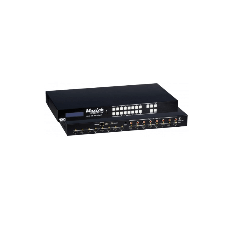 Матричный коммутатор HDMI 8X8 MATRIX SWITCH, 4K/60 Muxlab 500443-EU 