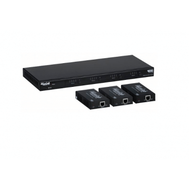 Матричный коммутатор HDMI 4X4 MATRIX SWITCH KIT, HDBT, POC, 4K/60 Muxlab 500412-EU 