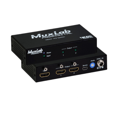 Распределитель сигнала HDMI 1X2 SPLITTER, 4K60 Muxlab 500425 