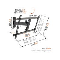 Крепления для дисплея Vogel's Professional WALL 2325 B (настенное 40-65 '') 